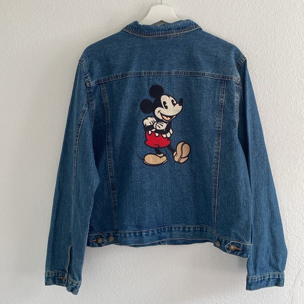 Vintage Disney Embroidered Denim Jean Jacket - Picture 7 of 10